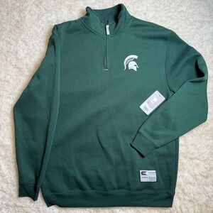 Michigan State University Colosseum Forest Green Quarter-Zip Pullover XL
